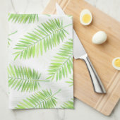 Palmbladeren patroon theedoek (Quarter Fold)