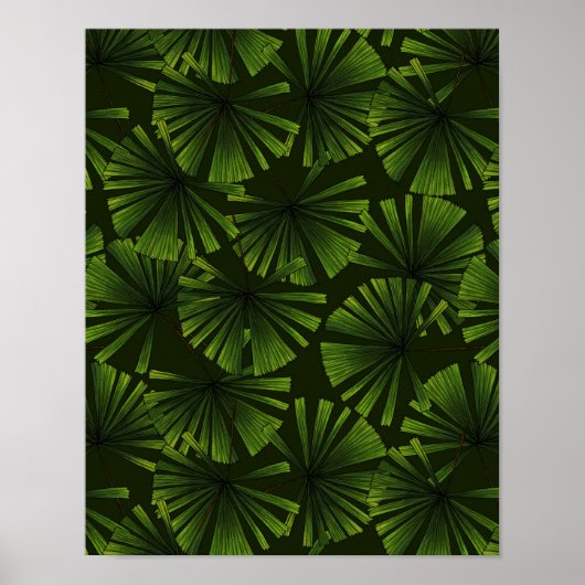 Palmbladeren Poster (Voorkant)