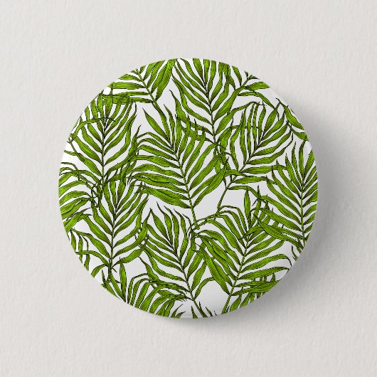 Palmbladeren Ronde Button 5,7 Cm (Voorkant)