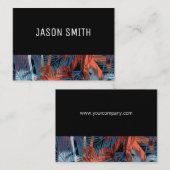 Palmbladeren Visitekaartje (Voorkant / Achterkant)