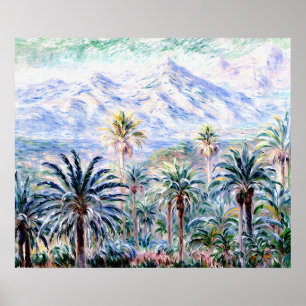 Palmbomen bij Bordighera Poster