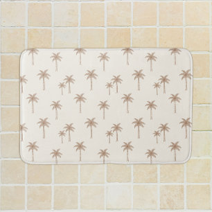Palmbomen Boho Kust Farmhouse Beige En Taupe Badmat