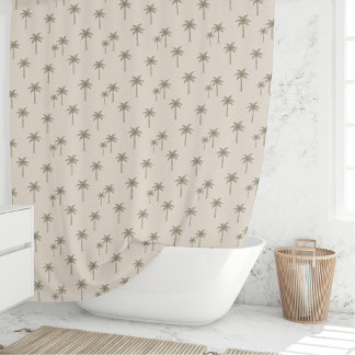 Palmbomen Boho Kust Farmhouse Boheems Douchegordijn