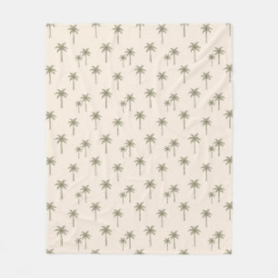 Palmbomen Boho Kust Farmhouse Boheemse Fleece Deken