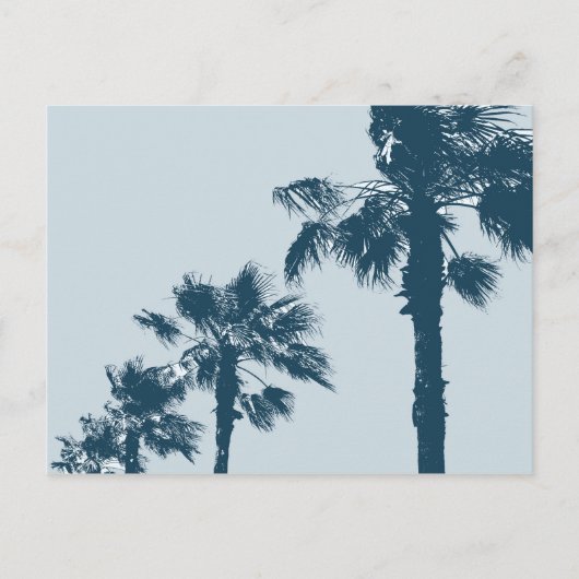  palmbomen briefkaart (Voorkant)