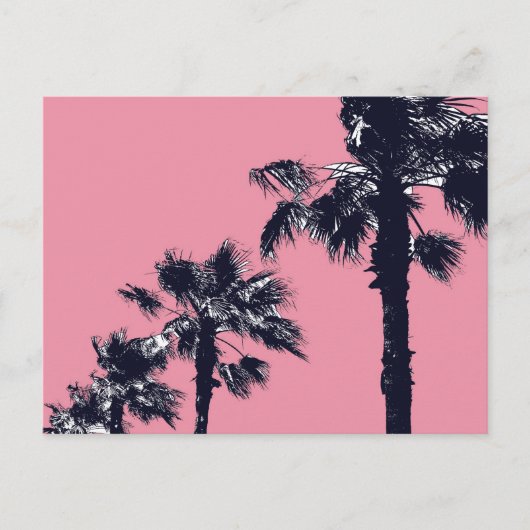 palmbomen briefkaart (Voorkant)