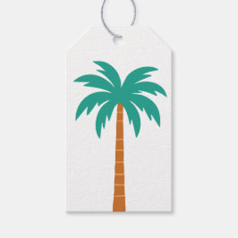 Palmbomen Cadeaulabel