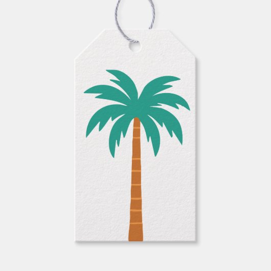 Palmbomen Cadeaulabel (Voorkant)