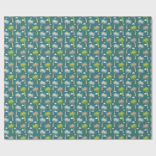 Palmbomen Cadeaupapier (Vlak)