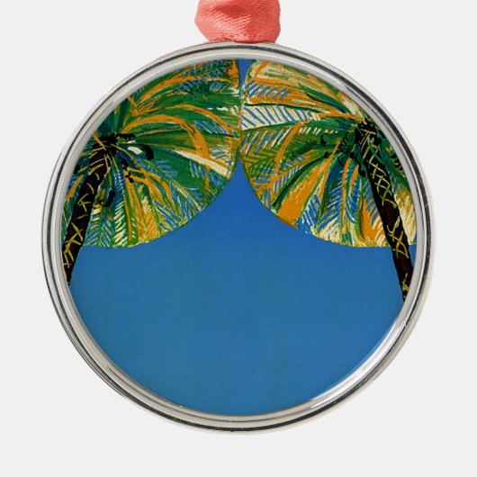  palmbomen Cote d'Azur Ornament (Voorkant)