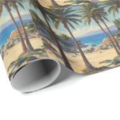  Palmbomen Cote D'Azur Reizen Cadeaupapier (Rol Hoek)