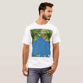  palmbomen Cote d'Azur T-shirt (Voorkant volledig)