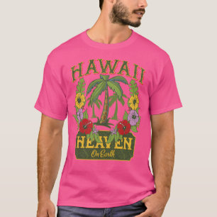 Palmbomen en hibiscus - Hawaii Hemel op aarde T-shirt