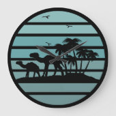 Palmbomen en kamelen grote klok (Voorkant)