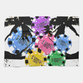 PALMBOMEN EN KEUPEN THEEDOEK