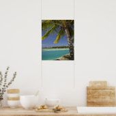 Palmbomen en lagune, Musket Cove Island Resort Poster (Keuken)