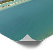 Palmbomen en lagune, Musket Cove Island Resort Poster (Hoek)