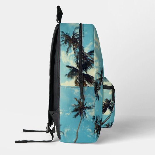 Palmbomen en Lucht Bedrukte Rugzak (Links)
