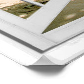 Palmbomen en Ocean Uitzicht Faux Poster (Hoek)