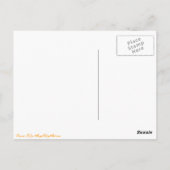 Palmbomen en roze wolken Briefkaart voor blinde ku (Achterkant)