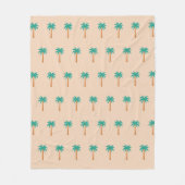 Palmbomen Fleece Deken (Voorkant)