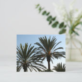 Palmbomen foto Briefkaart (Staand voorkant)
