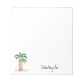 Palmbomen gepersonaliseerd notitieblok (Voorkant)