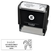 Palmbomen gepersonaliseerd zelf-  zelfinktende stempel (In situ)