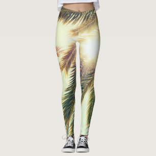 Palmbomen, getinte lucht. leggings