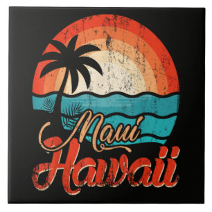 Palmbomen Hawaiaans Strand Tegeltje