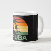  palmbomen in Aruba Extra Grote Beker (Voorkant rechts)