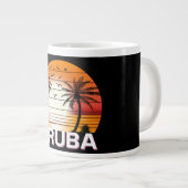  palmbomen in Aruba Extra Grote Beker (Voorkant rechts)