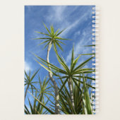 Palmbomen in de richting van de blauwe hemel planner (Achterkant)