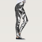 Palmbomen in een geposteriseerd ontwerp leggings (Rechts)
