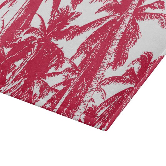 Palmbomen in een geposteriseerd ontwerp snijplank (Hoek)