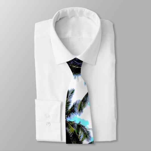 Palmbomen in een geposteriseerd ontwerp stropdas (Gebonden)