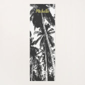 Palmbomen in een geposteriseerd ontwerp yogamat (Achterkant)