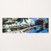Palmbomen in een kleurrijk gepatterd ontwerp yogamat (Achterkant (horizontaal))