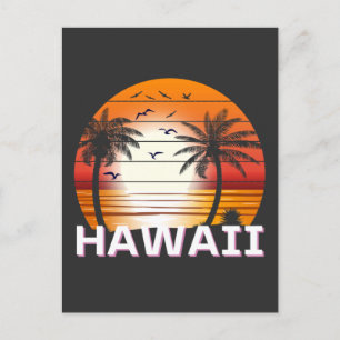 palmbomen in Hawaï Briefkaart