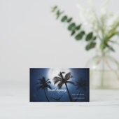 Palmbomen in het moonlicht visitekaartje (Staand voorkant)
