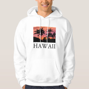 Palmbomen in silhouet, Hawaï Hoodie