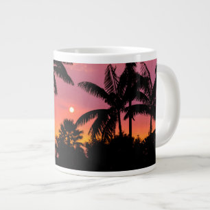 Palmbomen in silhouet, Hawaii Jumbo Mok