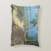 Palmbomen Klein strand Barbados 2013 Decoratief Kussen (Achterkant (Verticaal))