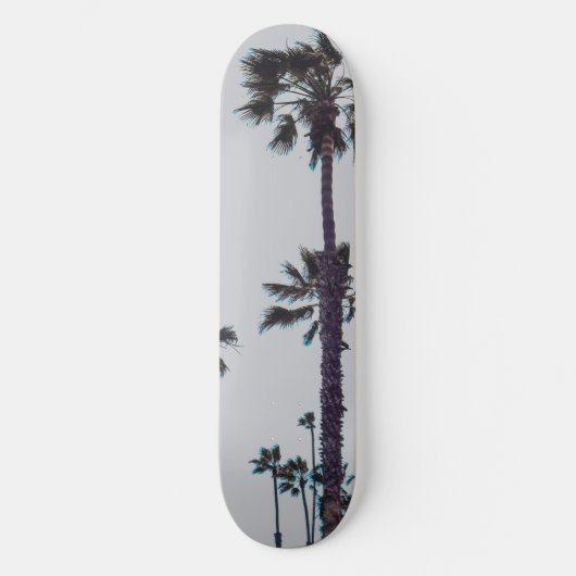 palmbomen langs de oceaan skateboard (Voorkant)
