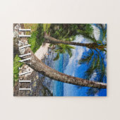 Palmbomen langs Hideaways Beach Legpuzzel (Horizontaal)