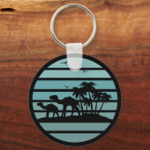 palmbomen met  kamelen sleutelhanger (Voorkant)