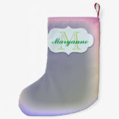 palmbomen met lampjes kleine kerstsok (Achterkant)