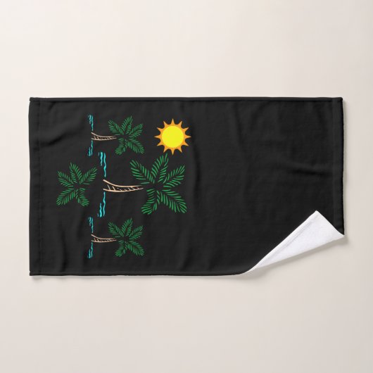 Palmbomen met Sun Bath Towel Set Bad Handdoek (Handdoek)