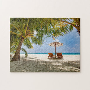 Palmbomen Moody Sky Legpuzzel