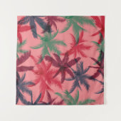 Palmbomen naadloos wandkleed (Voorkant (horizontaal))